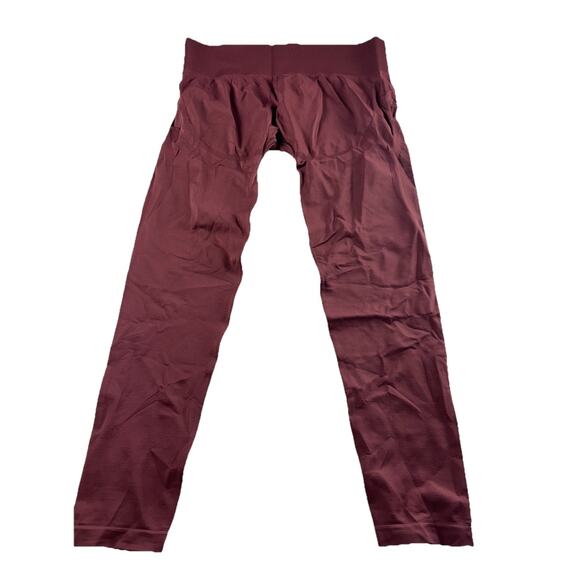 Gymshark Everyday Seamless Leggings Women's XL Activewear Workout Body Fit Red - Picture 4 of 7